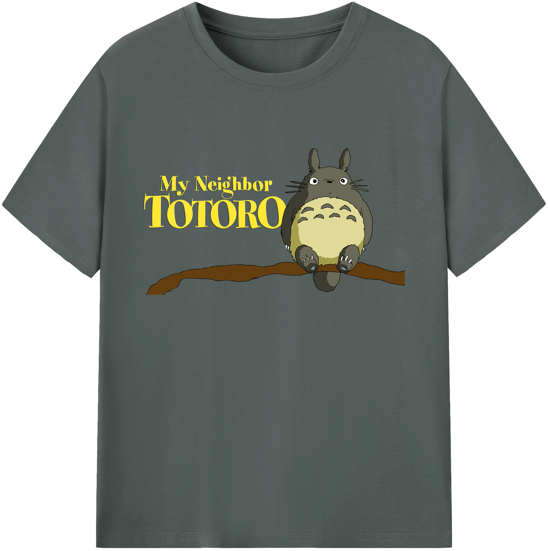 （画像用） となりのトトロ 草壁メイ 草壁サツキ My Neighbor Totoro Satsuki Kusakabe Mei Kusakabe 綿100％ メンズ半袖Tシャツ｜肌触りやわらか＆通気性
